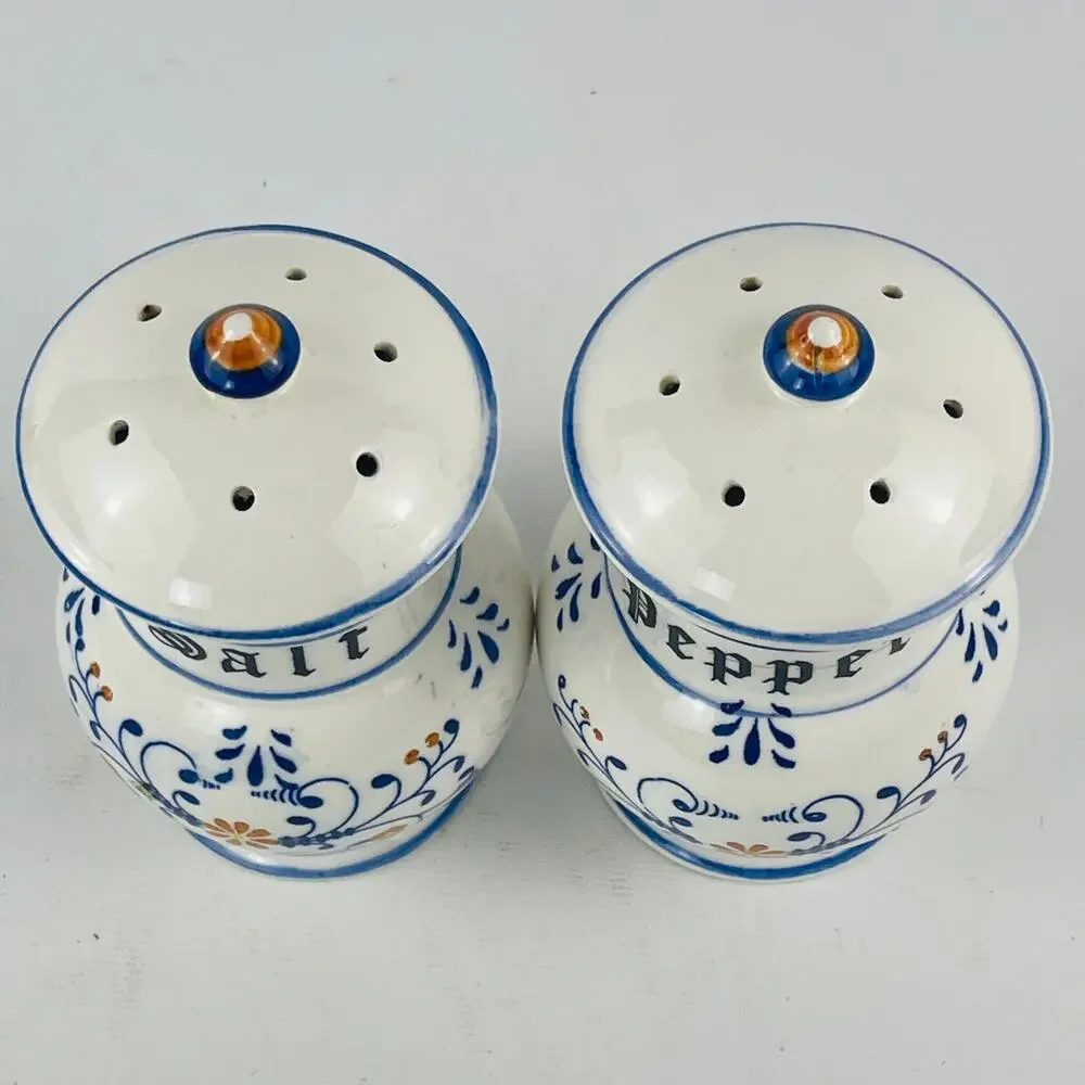 Vintage Heritage Ceramic Large Salt & Pepper Shakers by Royal Sealy